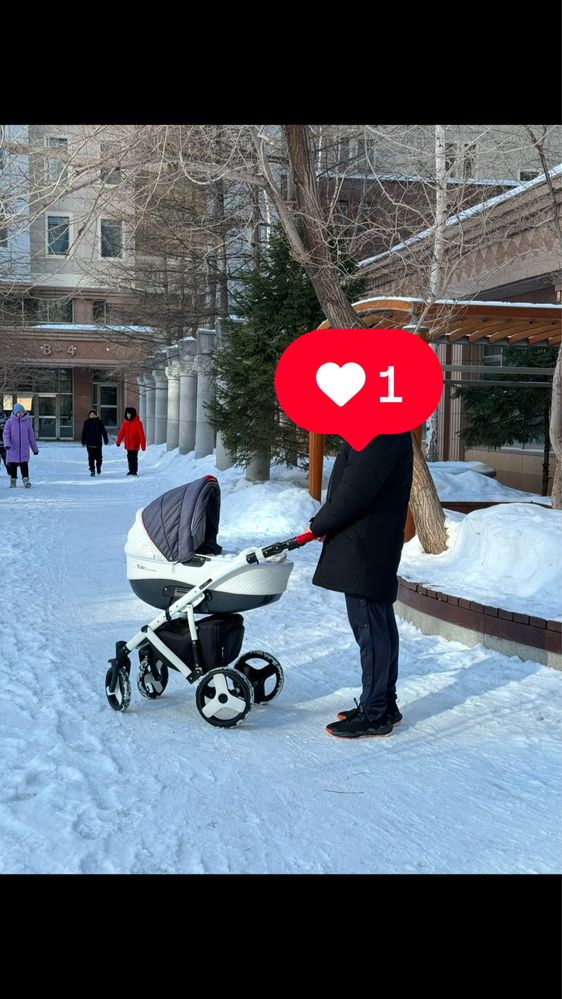 коляска подходит для зимы идеально