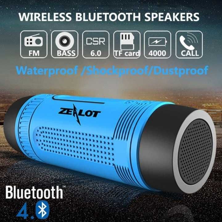 Lanterna boxa Zealot Bluetooth multifuncționala,radio etc
