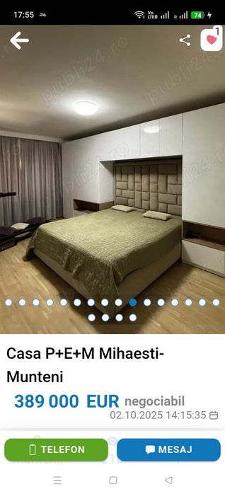 Vanzare casă în Mihăești,sat Munteni.