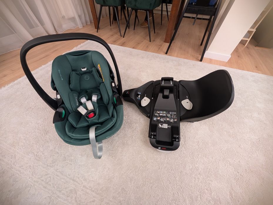 Scoică Maxi-Cosi Pebble 360 Pro + bază ISOFIX + adaptor carucior YOYO