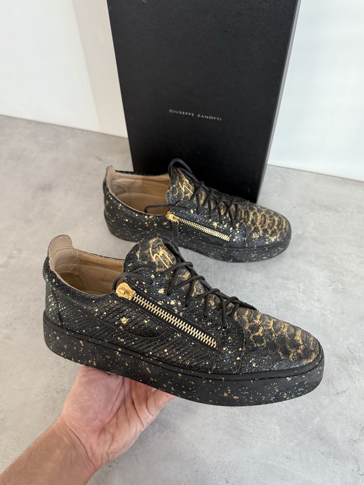 Giuseppe Zanotti Crocodile limited edition Gold/Black, Мъжки обувки!!!