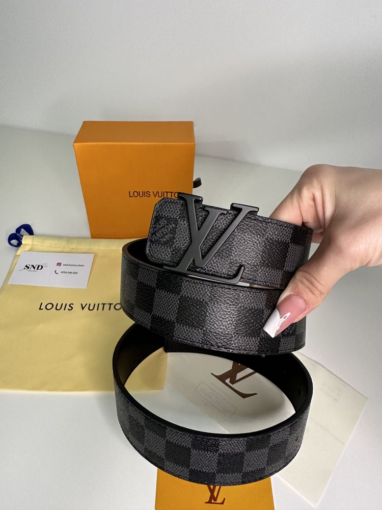 Curea Louis Vuitton piele canvas 100% cutie inclusă