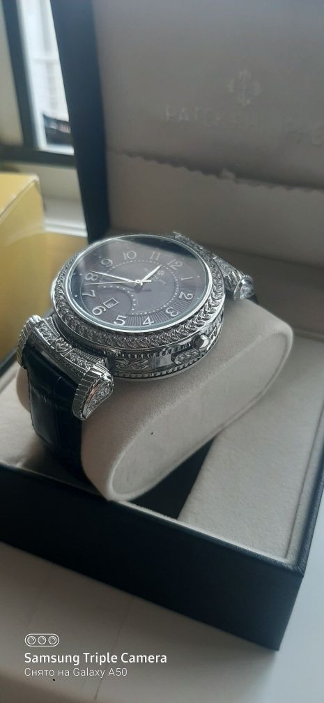 Часы patek Philippe двухсторонний чёрный/белый, silver 20 000! Без тор