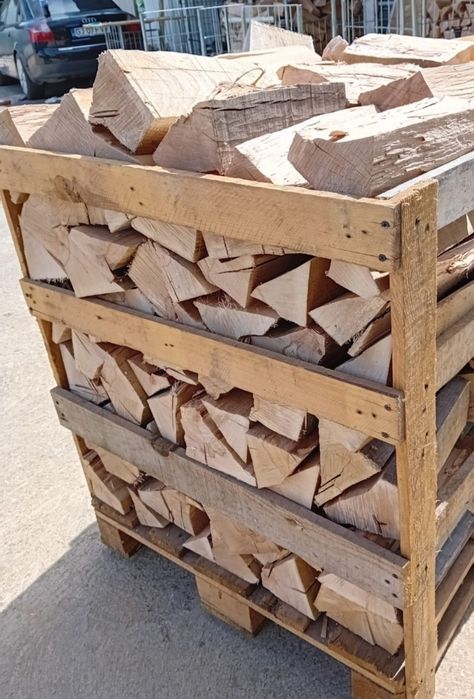 Vind Lemne Uscate Stejar Fag Paletat