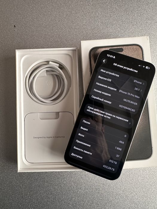 Iphone 15 pro max 512 battery 90%