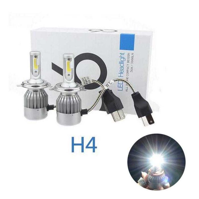 LED крушки за фарове C6 H4 за къси и дълги - 28802