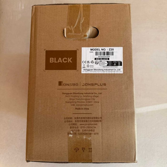 Jonsplus Z20, Micro-ATX, Черна