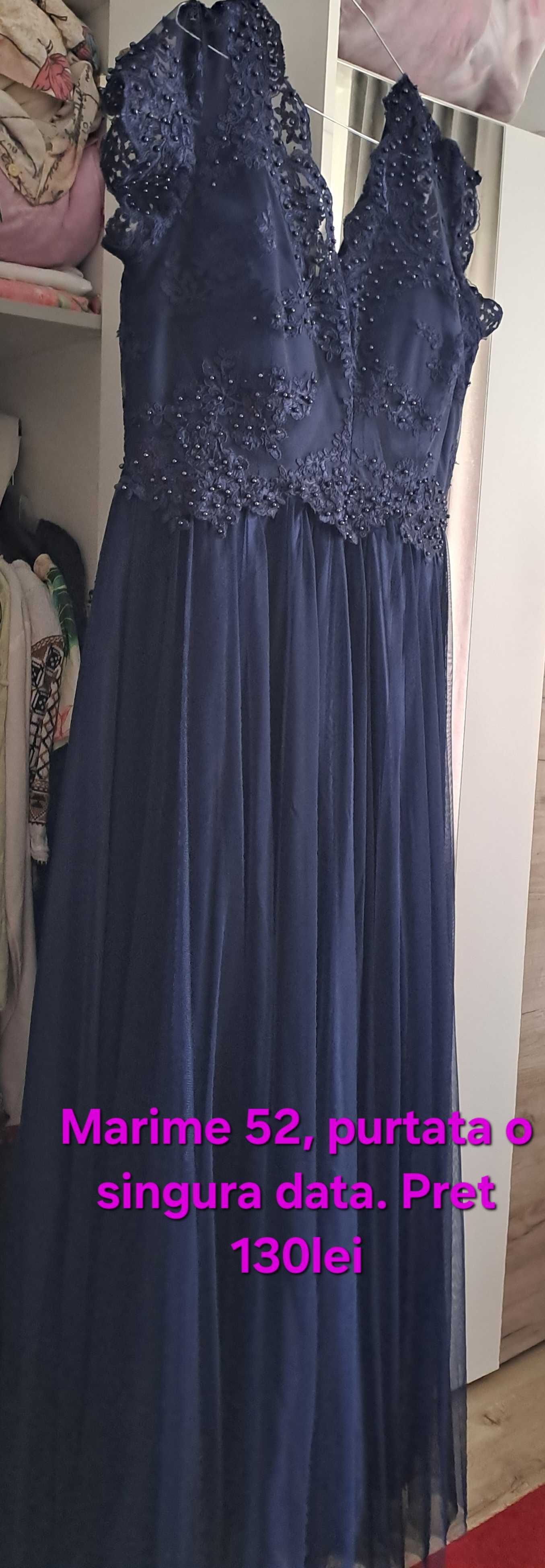Rochii elegante lungi - neagra noua si bleumarin purtat o singura data