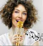 Microfon Wireless Karaoke Bluetooth WS 858 difuzor USB Micro SD
