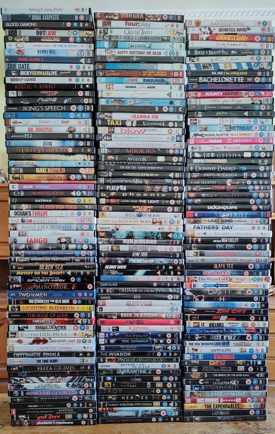 Colecție circa 350 DVD originale cu filme (DVD box, double)