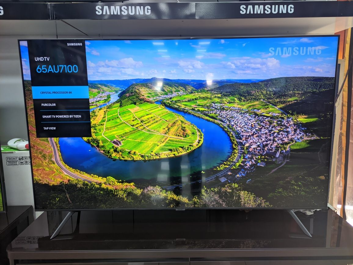 Телевизор Samsung UE65AU7100 65" (Новинка 2021) + акция Мегого