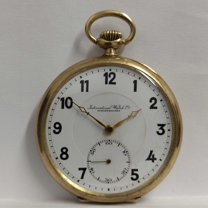 IWC pocket Gold/златен 14к - джобен часовник, идеален, много рядък
