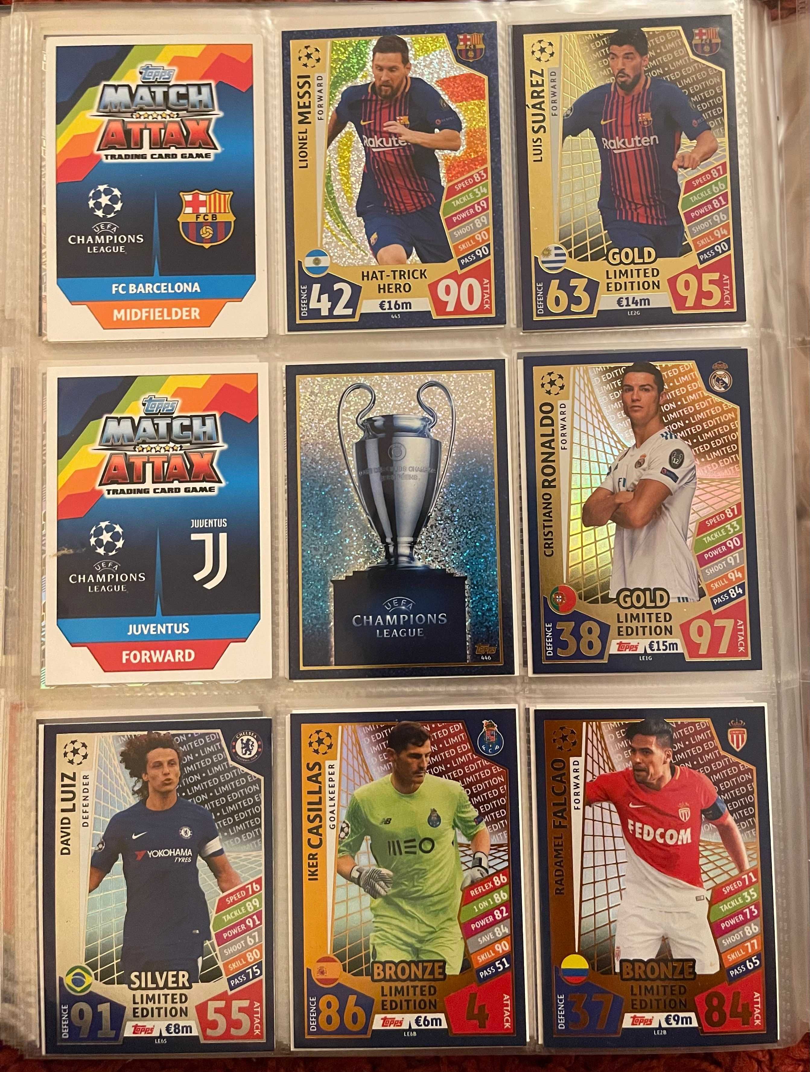 Fotbalisti Match Attax UCL 2017-18