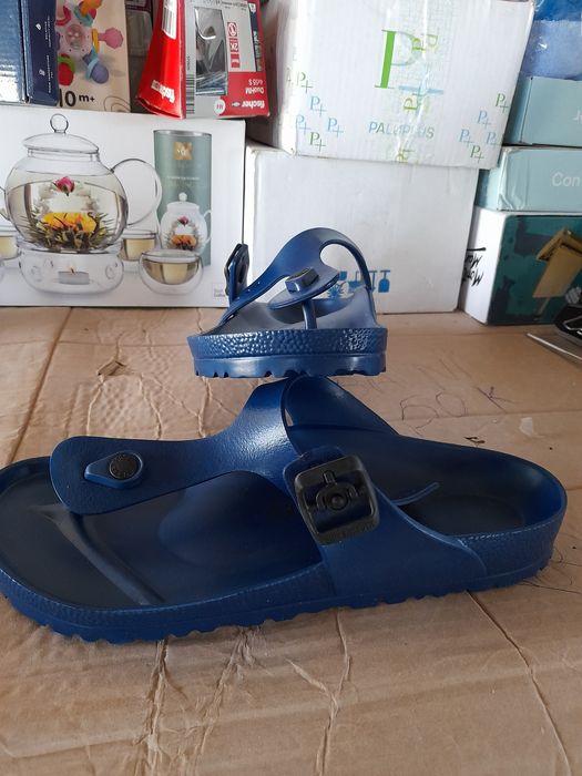 Papuci flip flop regular fit cu banda ajustabila Gizeh, Bleumarin