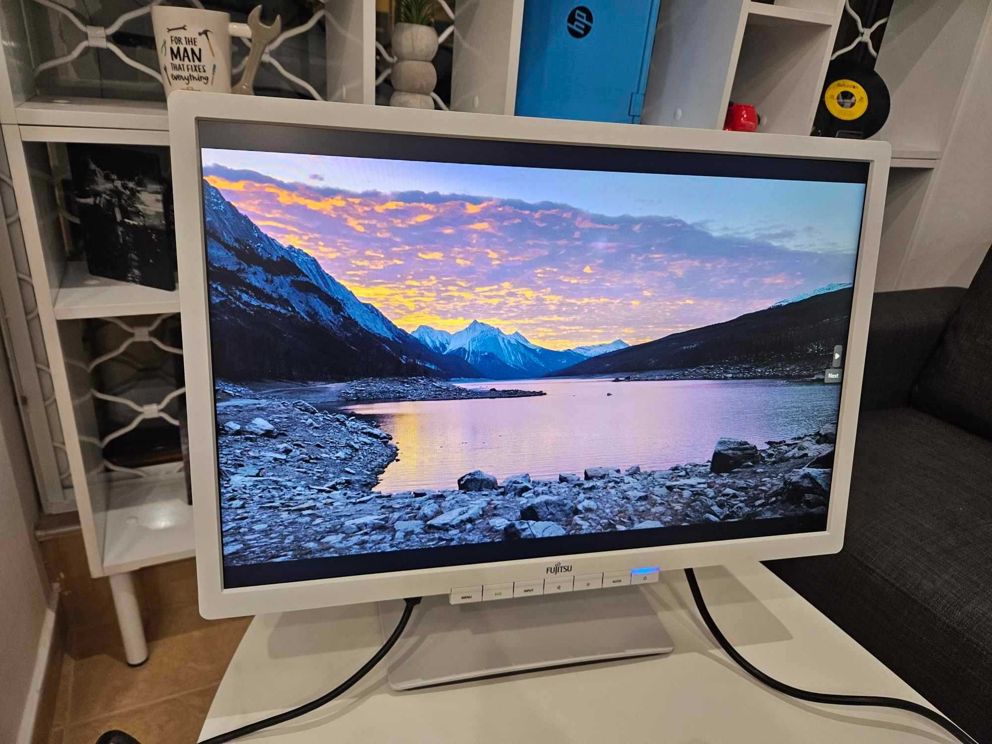 +Гаранция! Монитор Fujitsu B22W-6 LED 22" инча + кабели