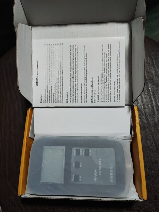 Tester ESR YR1035+ rezistenta interna baterii li-ion, lifepo4, pb-acid