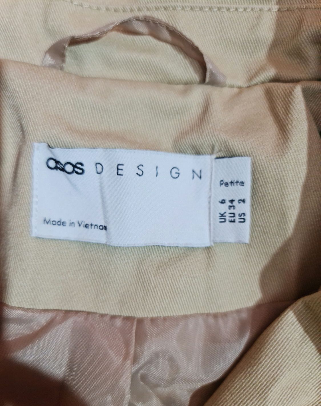 Asos design trench XS