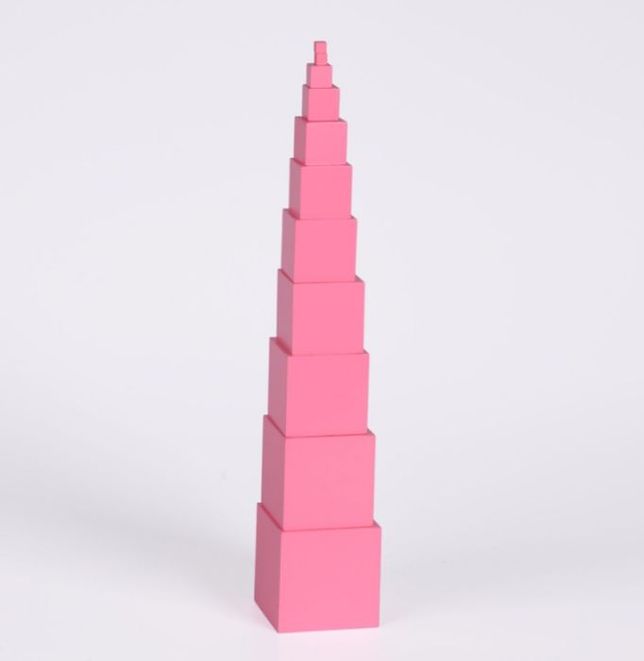Розовата Кула на Монтесори - всички Монтесори игри дървени играчки