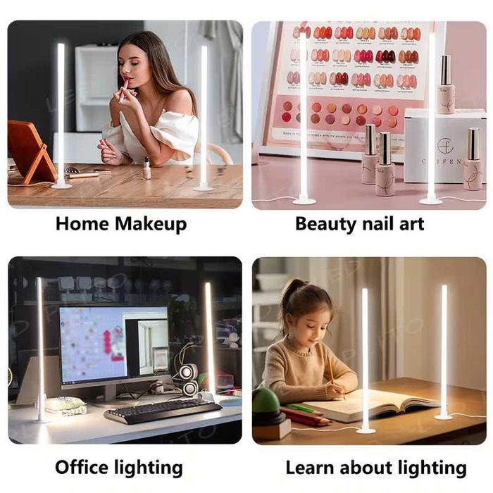 LED Лампа 40см – 3 Цвята Светлина и Дистанционно