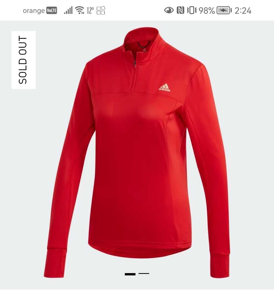 Bluza fitness /alergat Adidas dama noua xxs xs