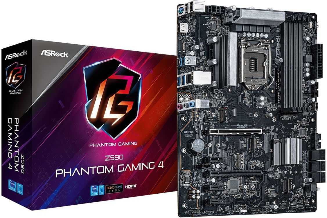 Дънна платка ASRock Z590 Phantom Gaming 4 + Процесор + RAM