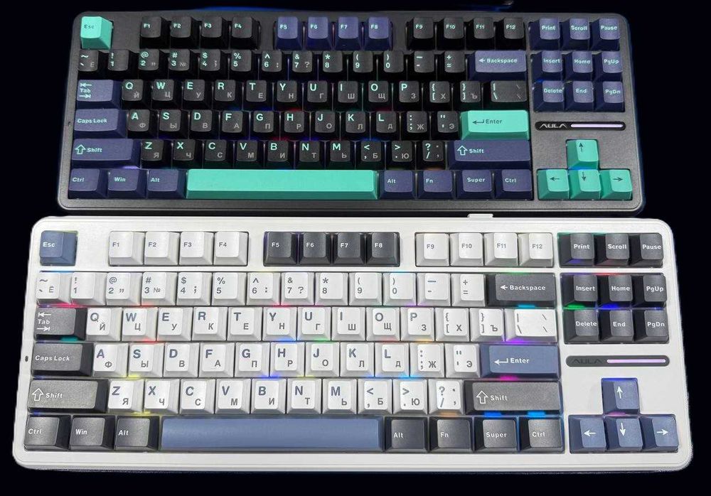 Клавиатура Aula F87 Pro  механическая оригинал 3в1 -RUS/ENG