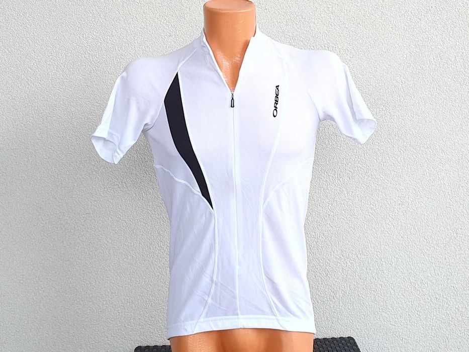 Tricou ciclism,Orbea ,Barbati,Alb,Marime M