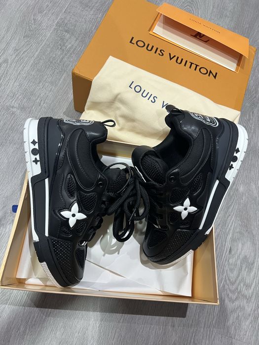 LV Louis Vuitton SKATE Shoes Black/White