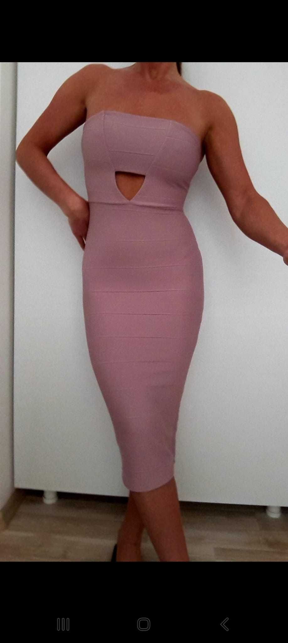 Rochie mov elastica