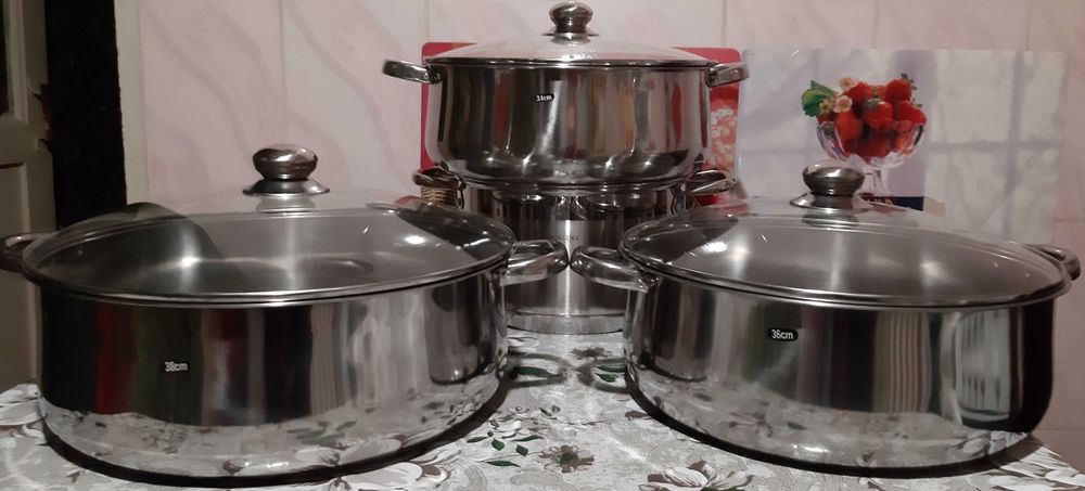 Кастрюли 8л, 9л.Распродажа.НОВЫЕ!ДОСТАВКА яндексом либо самовывоз