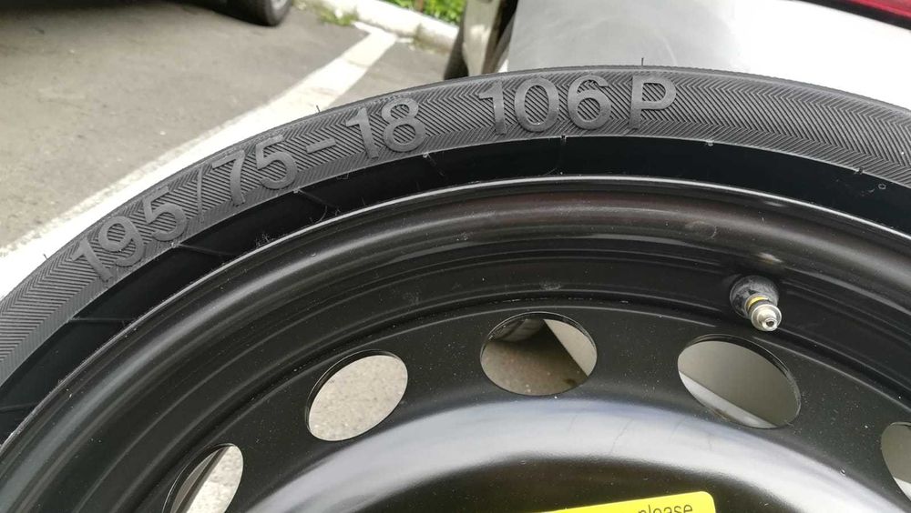 Roata Rezerva audi q5 cu 5x112 pe 195-75-18 slim-noua,originala