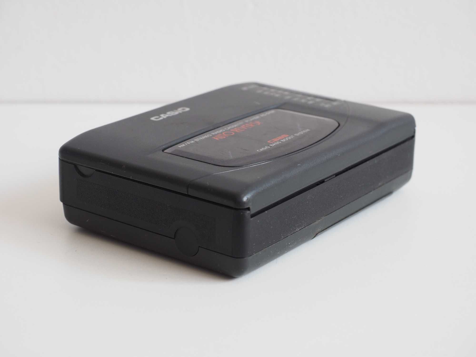 Casetofon Casio AS-515R, cu radio, funcțional, player retro, walkman