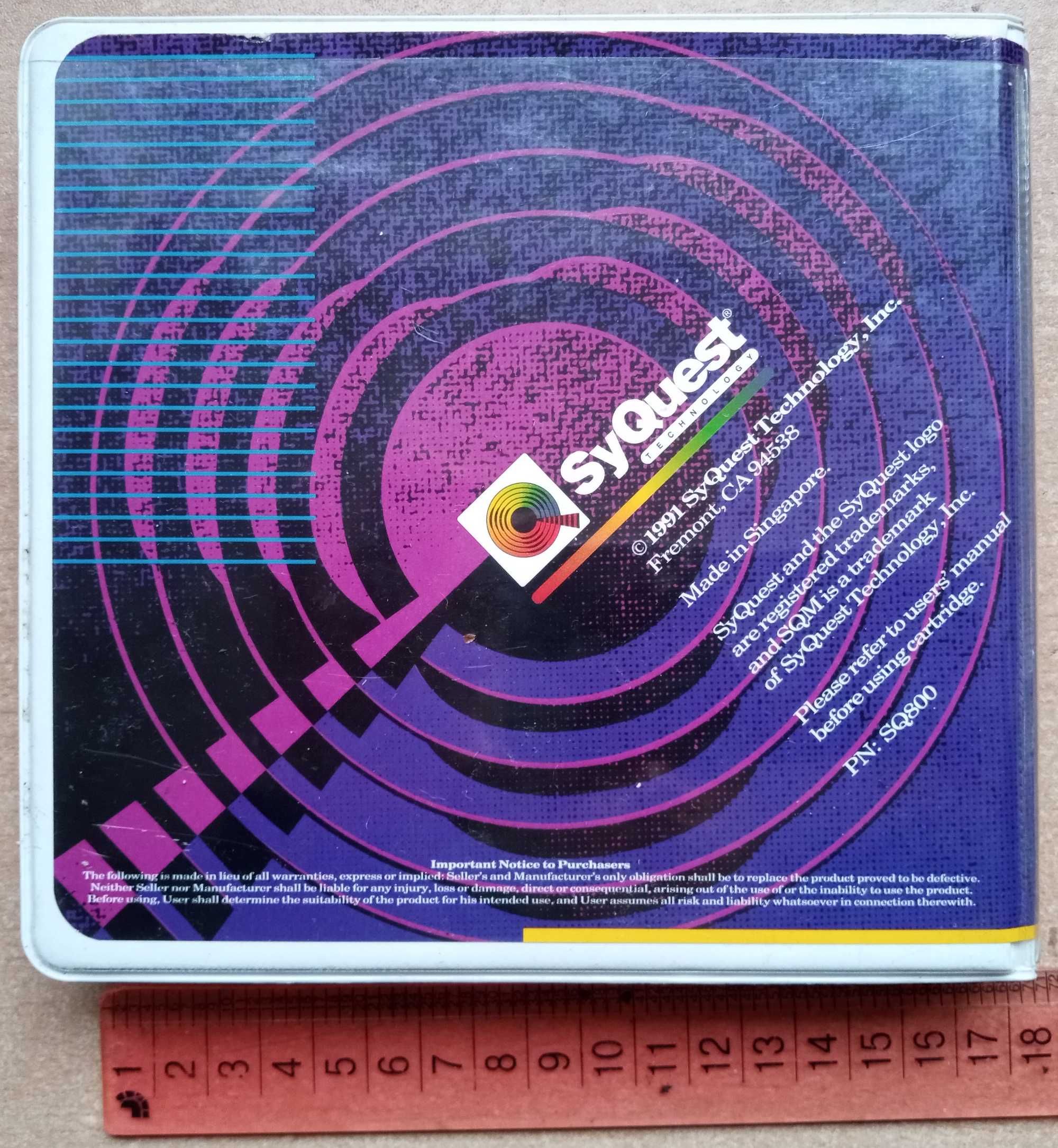 88 MB Removable cartridge сменяеми твърд диск SyQuest. 1991
