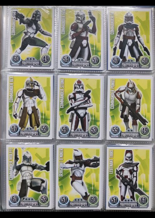 Topps star wars албум - 190 карти от войната на клонираните