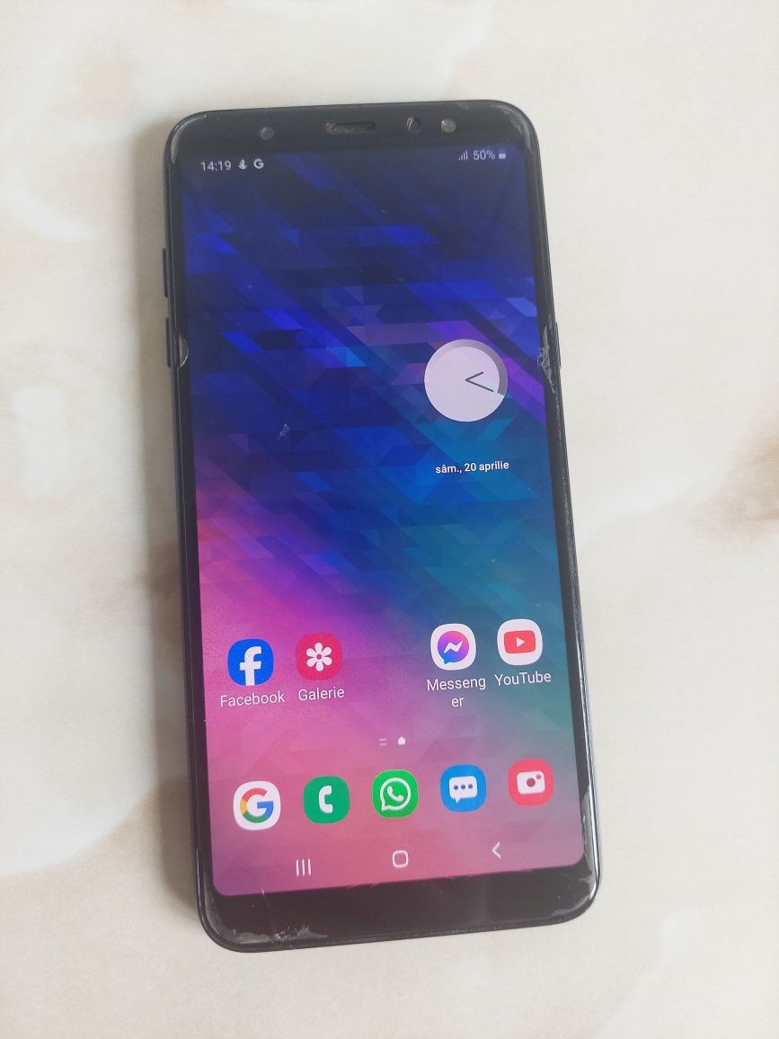 Vând Samsung Galaxy A6+ (plus) Black fără probleme NEcodat /poze reale