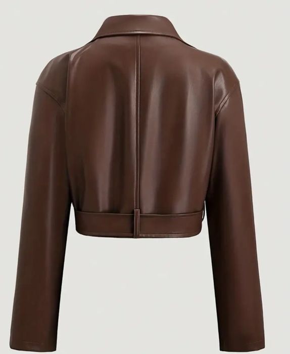 Дамско късо кожено яке