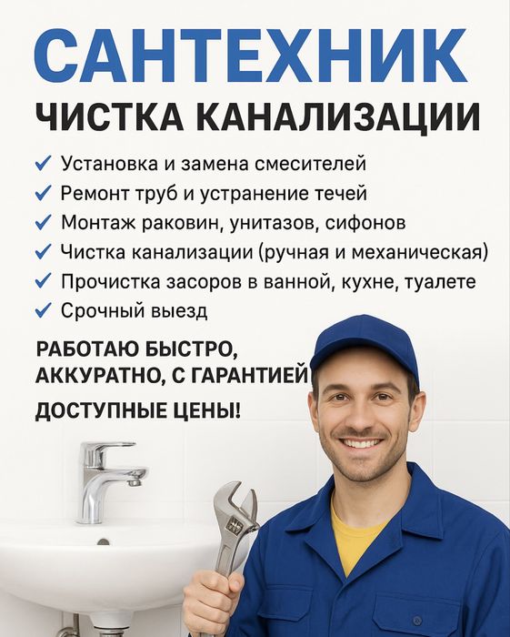 Сантехник на выезд — Чистка засоров