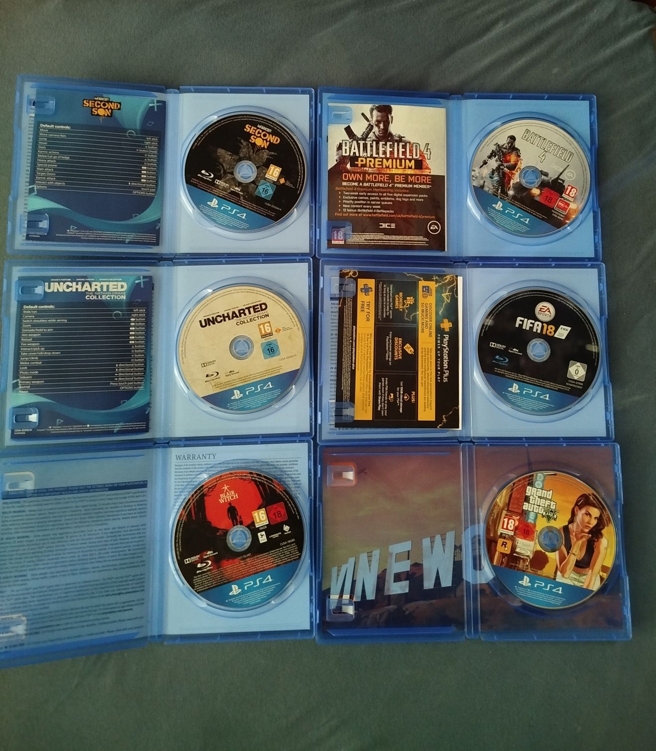 Playstation 4 Slim + joystick + 6 игри