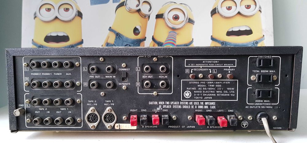 NIKKO TRM 600 muzica la amplificator vintage filme muzica