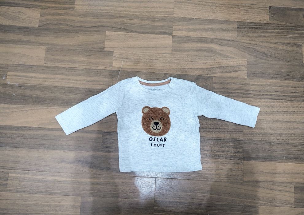 Bluziță Oscar l'ours - cu ursuleț 3D pufos!