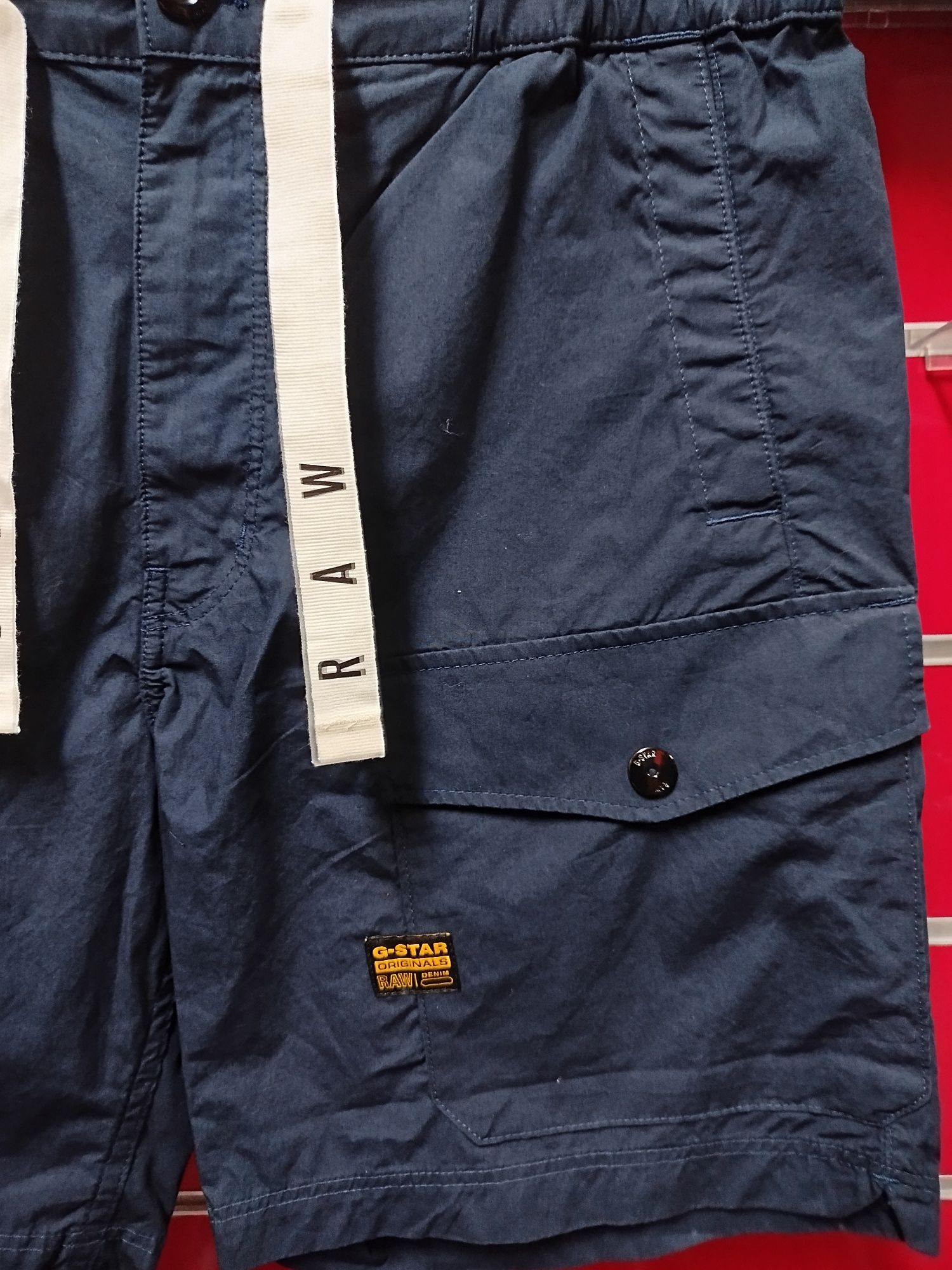 Оригинални къси панталони G-Star Raw Front Pocket W32 нови мъжки карго