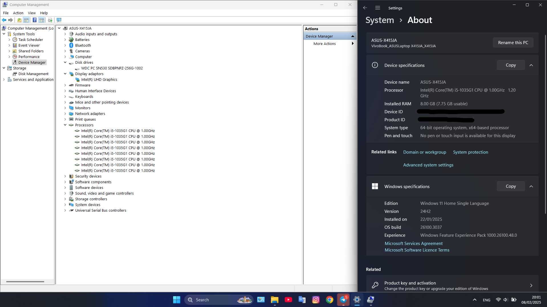 ASUS i5-10 sotiladi