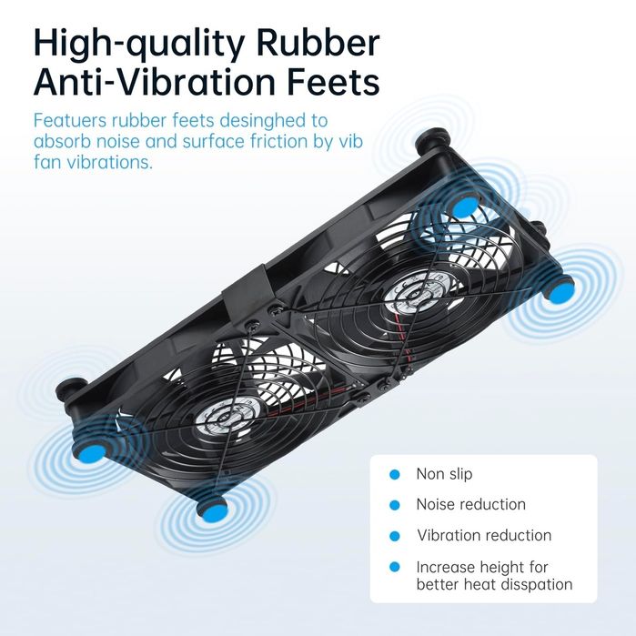 Ventilator cooler USB ELUTENG 140 mm, 5V, 3 viteze, pentru PS, laptop