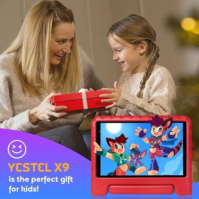 Детски таблет YESTEL с WiFi 6, Android 13, 7GB RAM + 64GB ROM