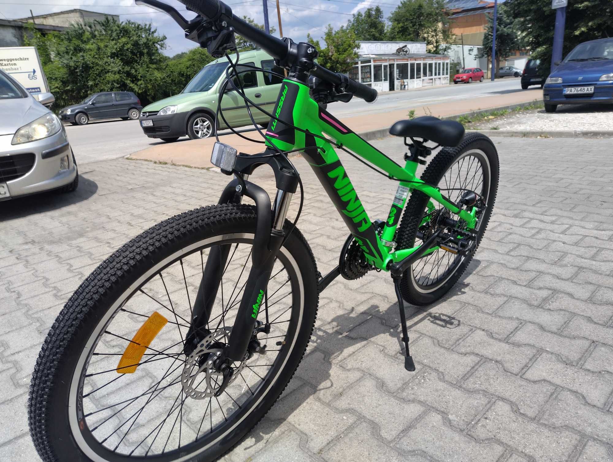 PASSATI Алуминиев велосипед 24" NINJA зелен