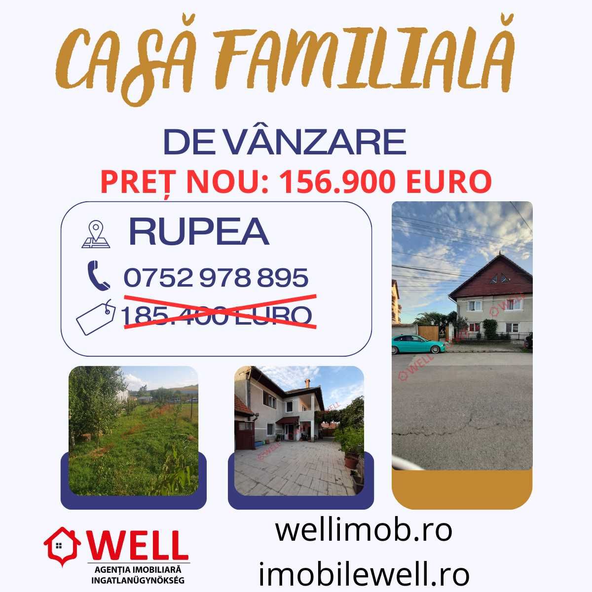 De vânzare casă familială în Rupea