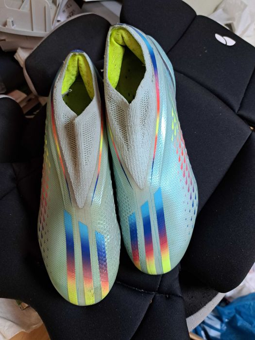 Adidas X Speedportal + FG Al Rihla - Clear Aqua/Solar Red/Power Blue -