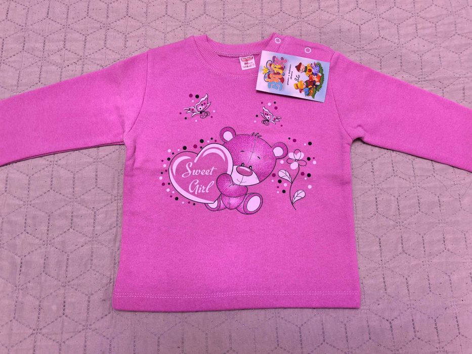 Нова ватирана, българска блуза за момиче 80