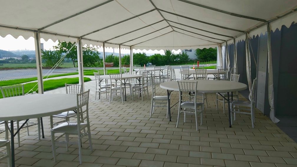 Inchiriez cort/corturi evenimente,nunti echipat cu mese și scaune