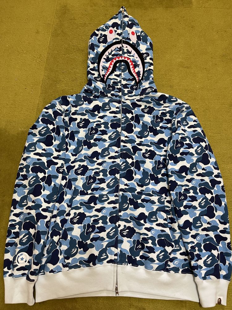 Bape ABC Hoodie Blue Camo